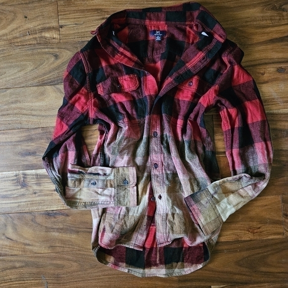 M Bleached Flannel Buffalo Plaid - Picture 2 of 2